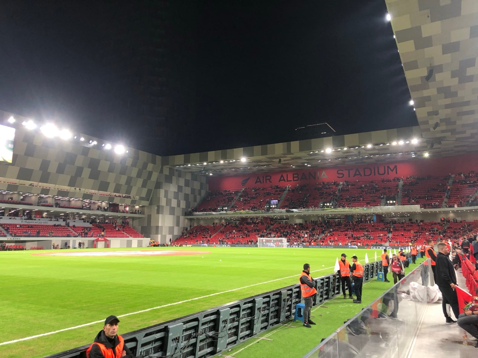 Air Albania Stadium during the inaugural match — Albania v France, November 2019.