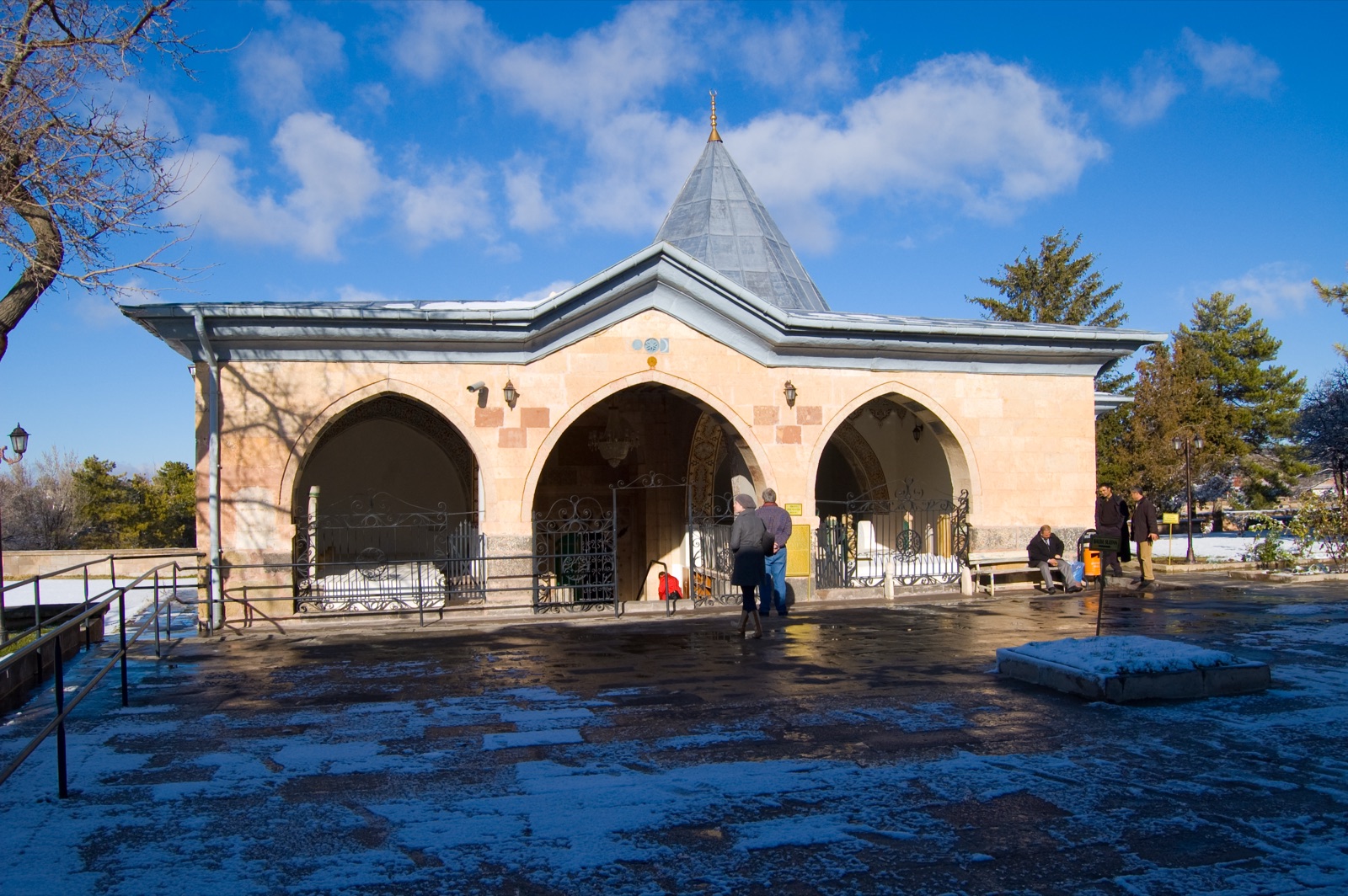 The Hacı Bektaş Veli Complex at Hacıbektaş, Nevşehir, Turkey — tomb of the 13th-century Sufi saint who founded the Bektashi order.