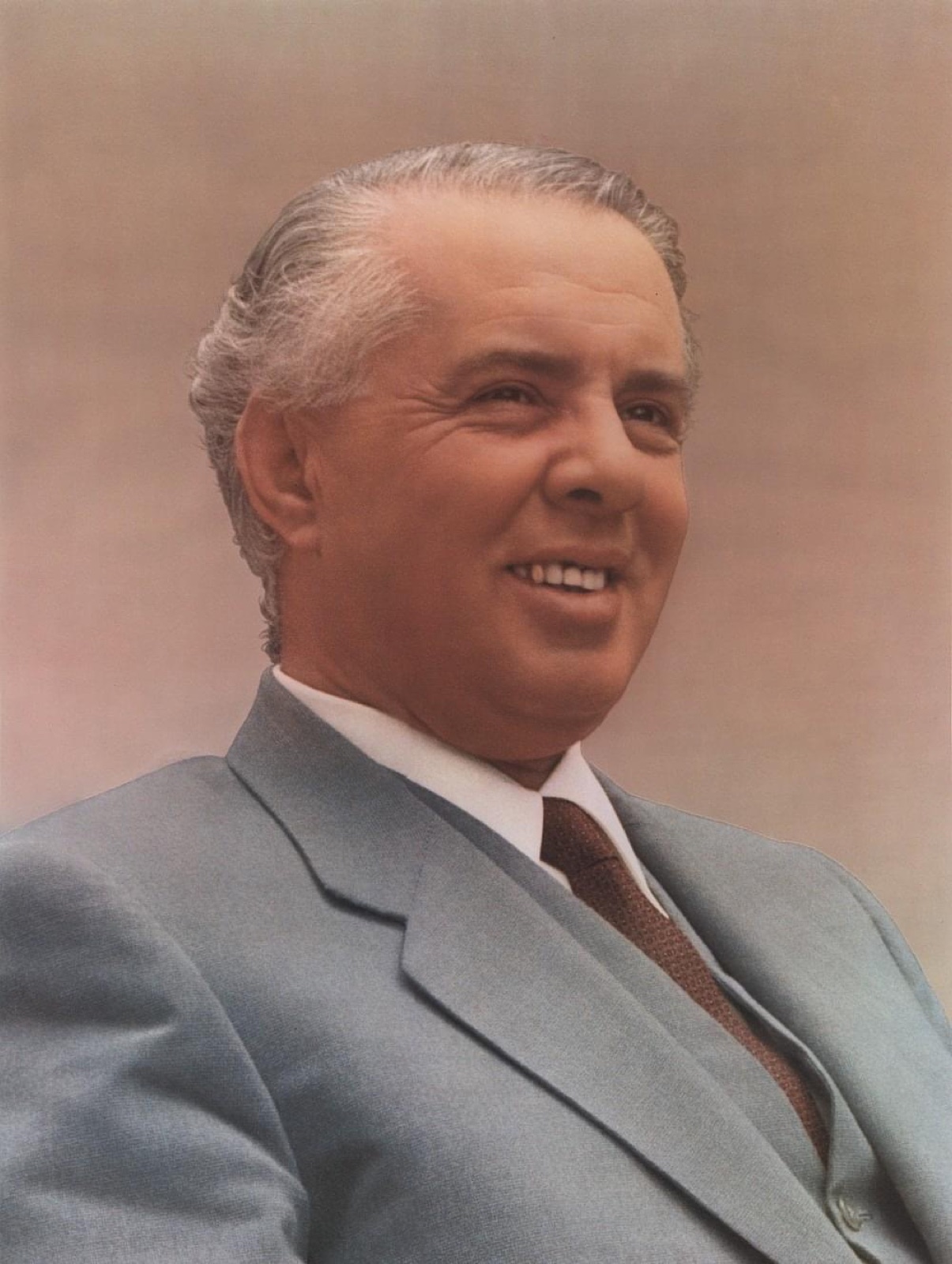 Enver Hoxha, official portrait c. 1985.