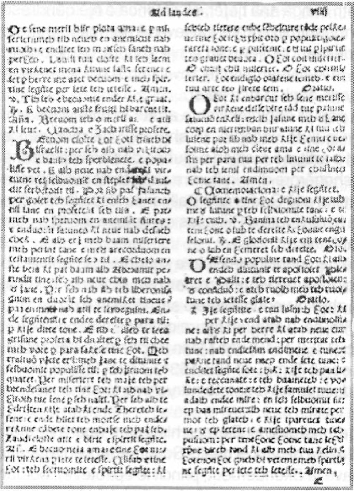 Page from the Meshari, the 1555 missal by Gjon Buzuku — the earliest known printed book in Albanian.