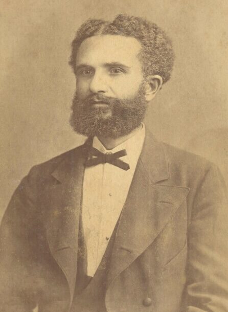 Portrait of Abdyl Frashëri (1839–1892), founding political leader of the League of Prizren and eldest of the three Frashëri brothers.