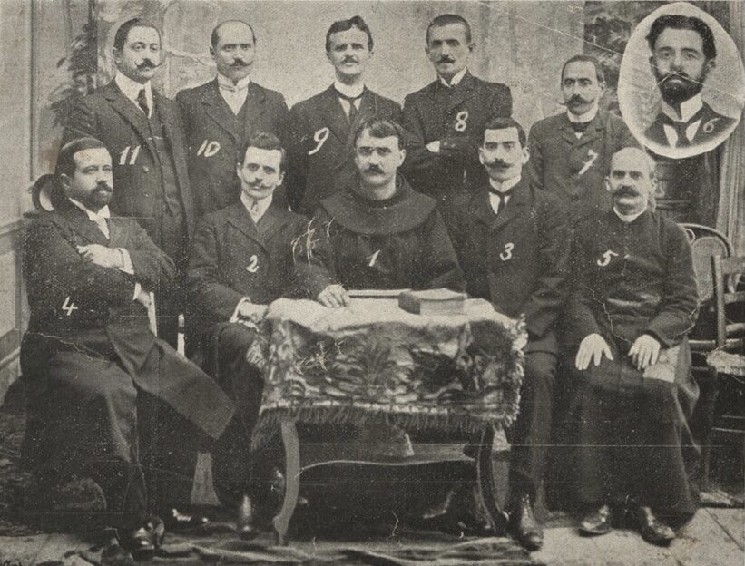 Alphabet Commission delegates at the Congress of Manastir — Bitola, North Macedonia, November 1908.