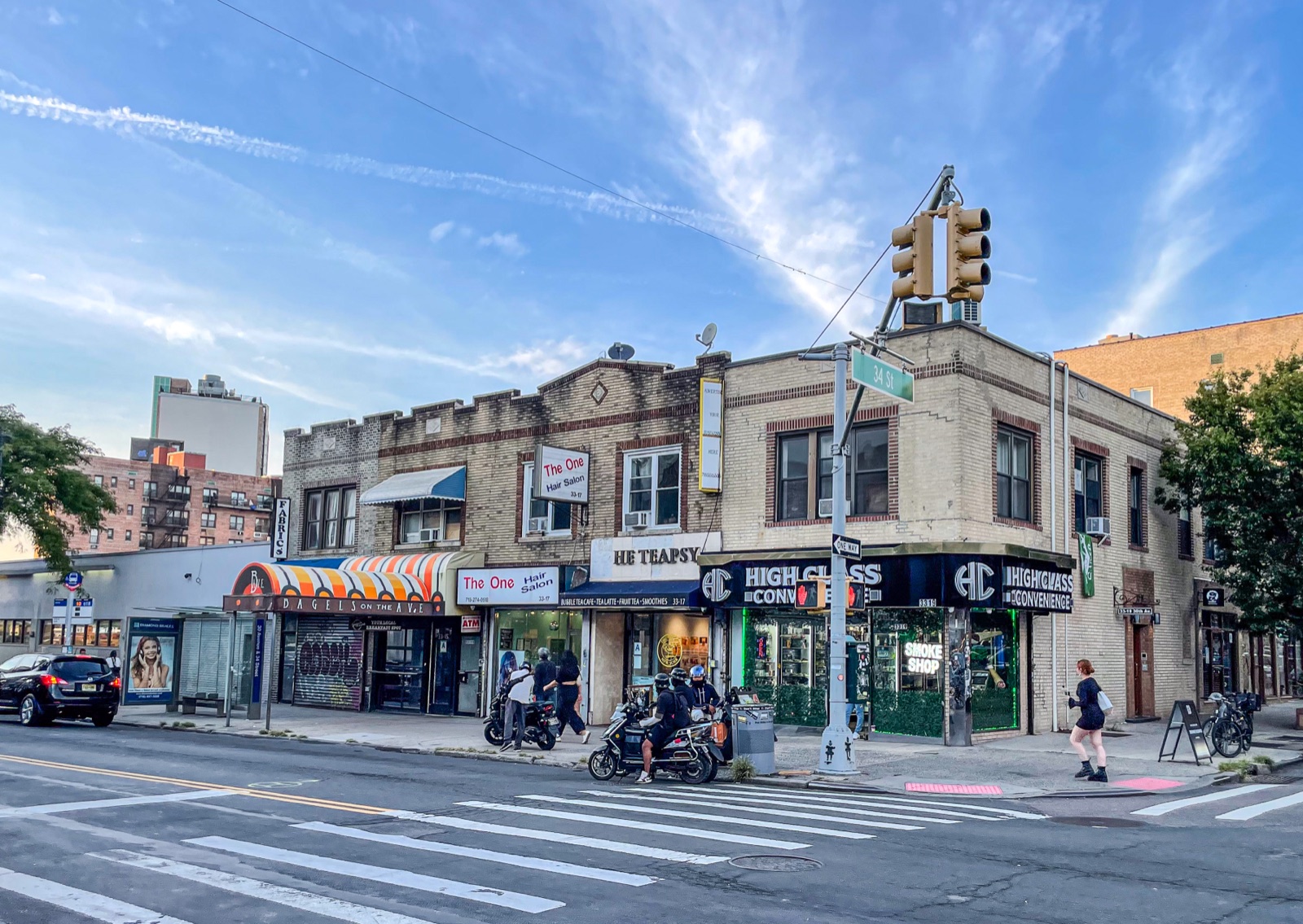 30th Avenue at 34th Street in Astoria, Queens — the Balkan corridor that picks up where the Bronx leaves off, with Bosnian, Bulgarian, and Albanian-adjacent kitchens.