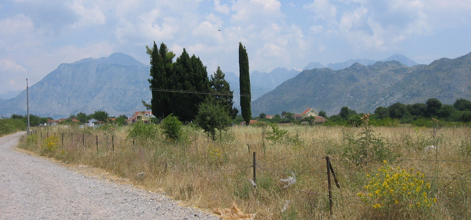 The Albanian Alps (Prokletije) seen from near Koplik, the same range that frames the village of Hoti where the 1911 flag-raising took place.