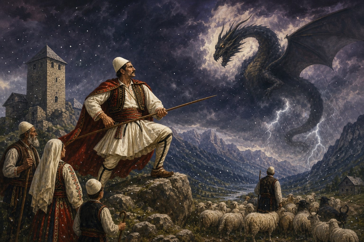 The Drangue: Albania's Storm-Born Dragon Slayer
