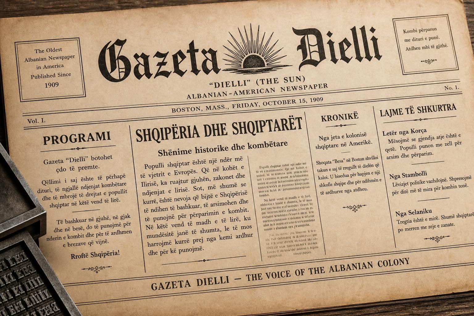 Gazeta Dielli: The Albanian-American Newspaper Since 1909