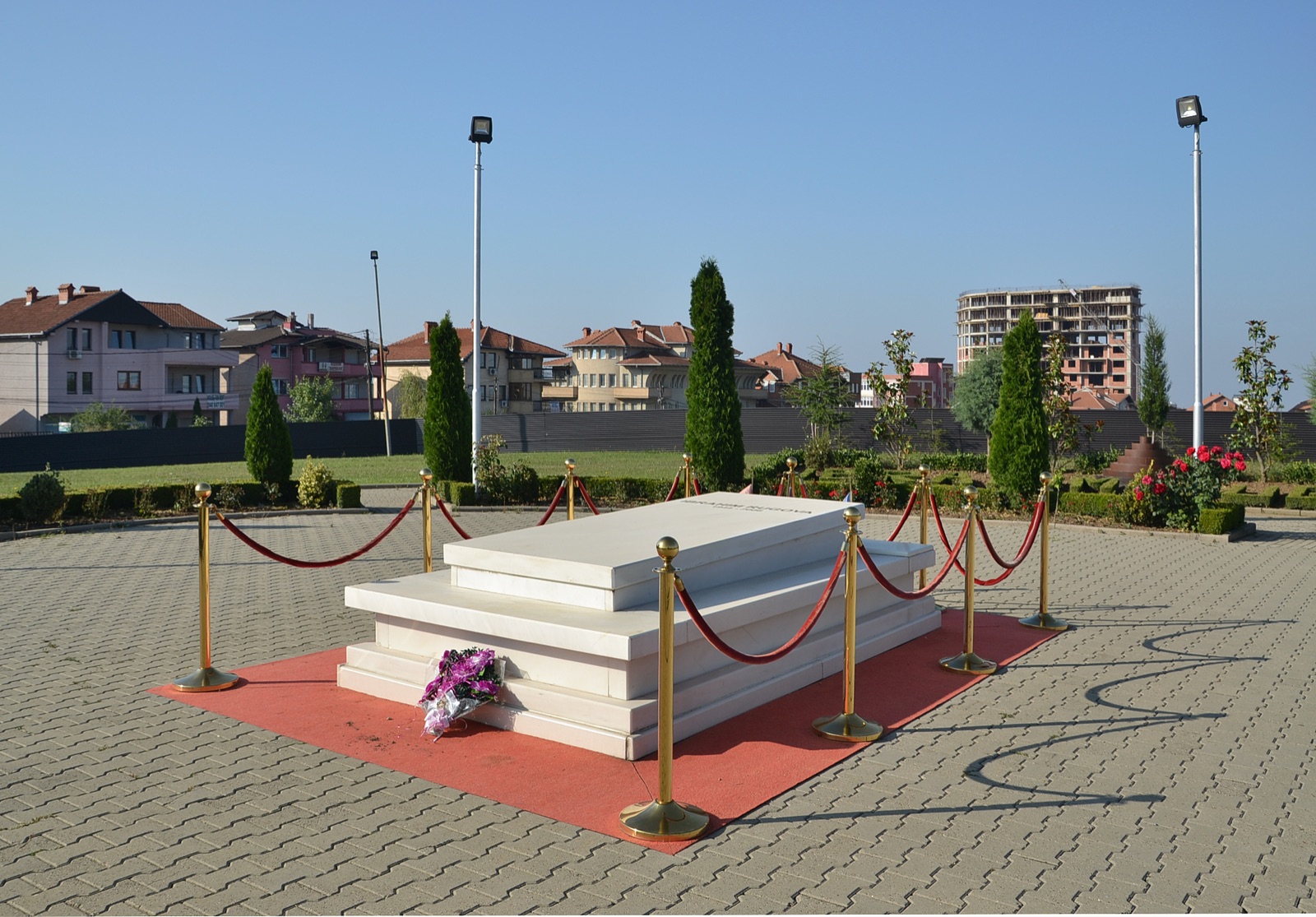 Rugova's tomb at the Memorial Complex in Pristina.
