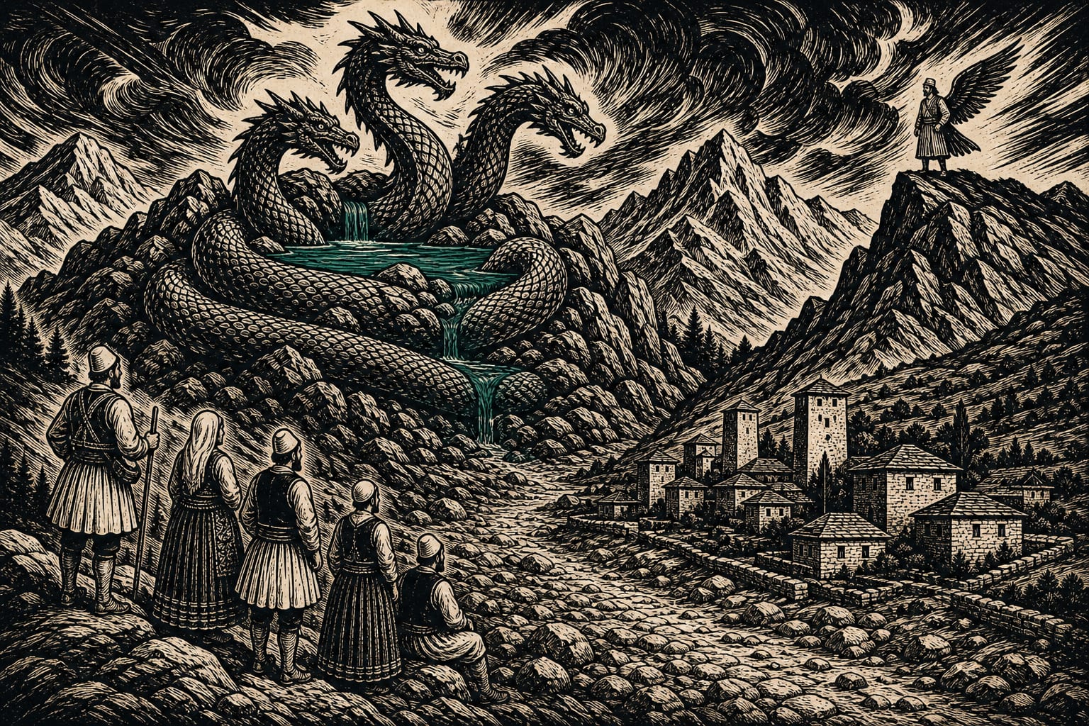 The Kuçedra: The Albanian Dragon Who Waits Two Centuries to Become One