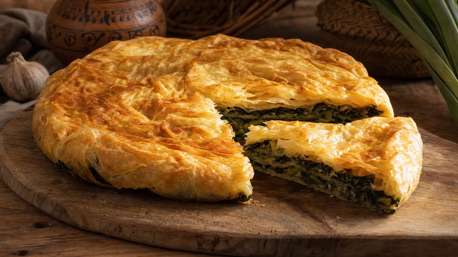 Lakror: The Korçë Layered Pie (Traditional Albanian Recipe)