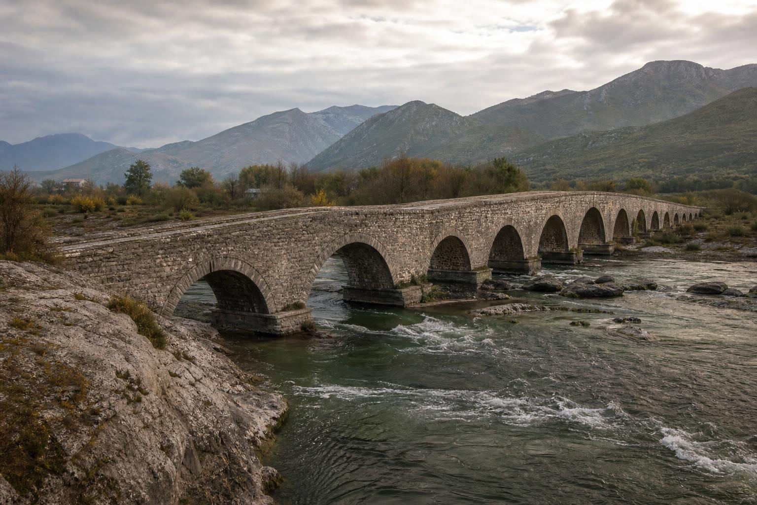 Mes Bridge (Ura e Mesit): The Ottoman Stone Span Near Shkodra
