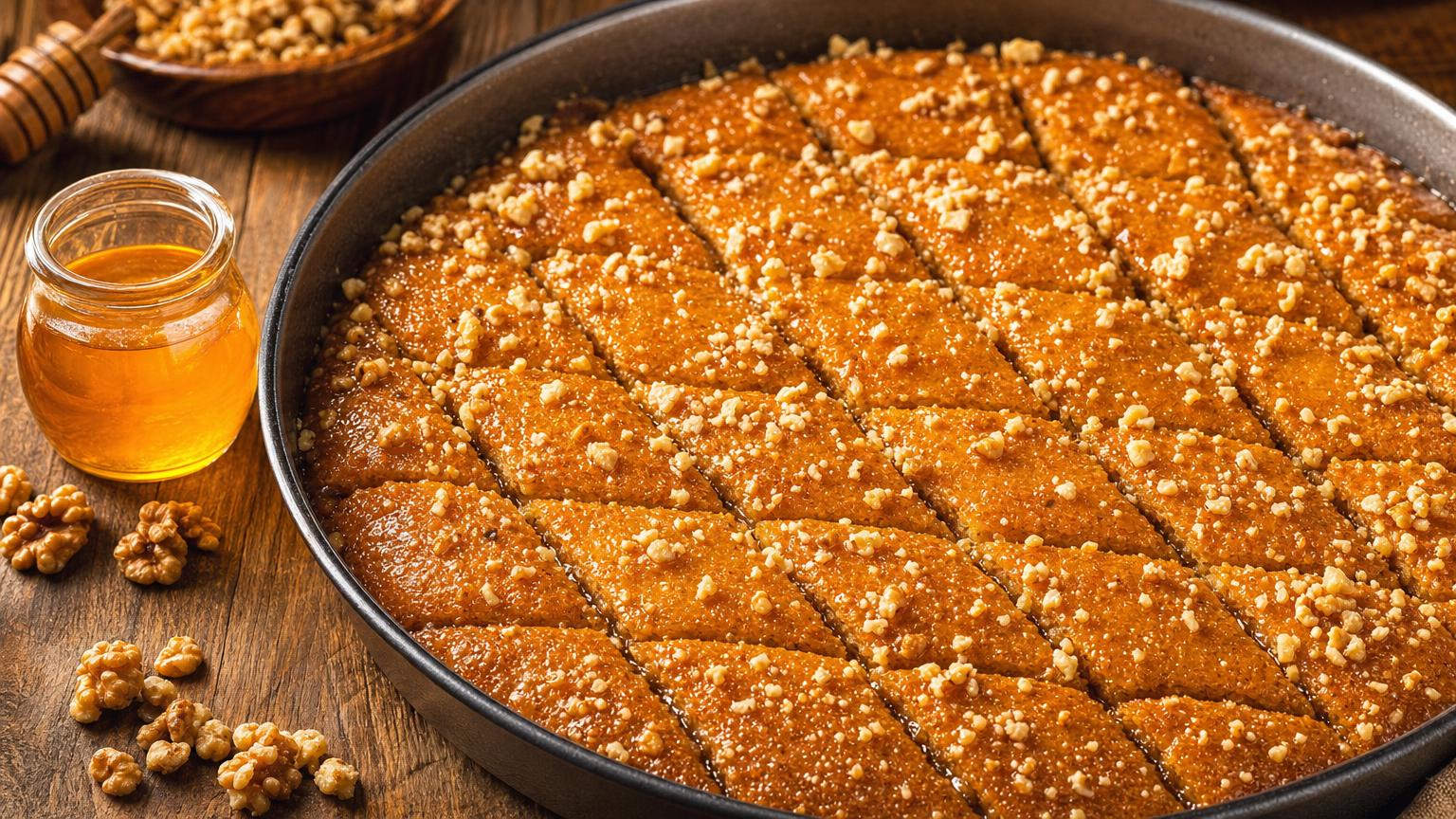 Shendetlie: Albanian Honey-Walnut Cake (Traditional Recipe)