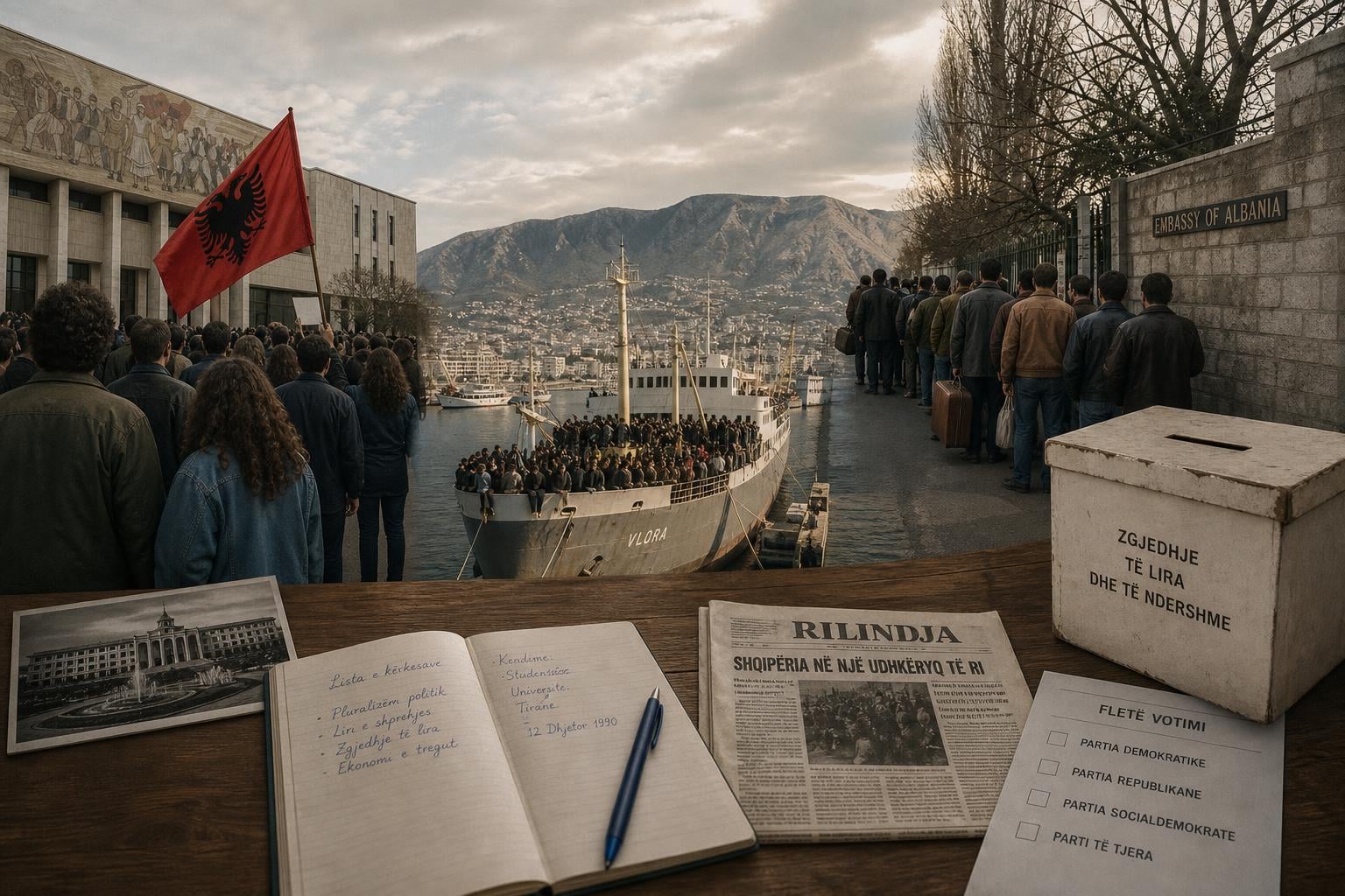 When Did Albania Gain Independence from Communism?